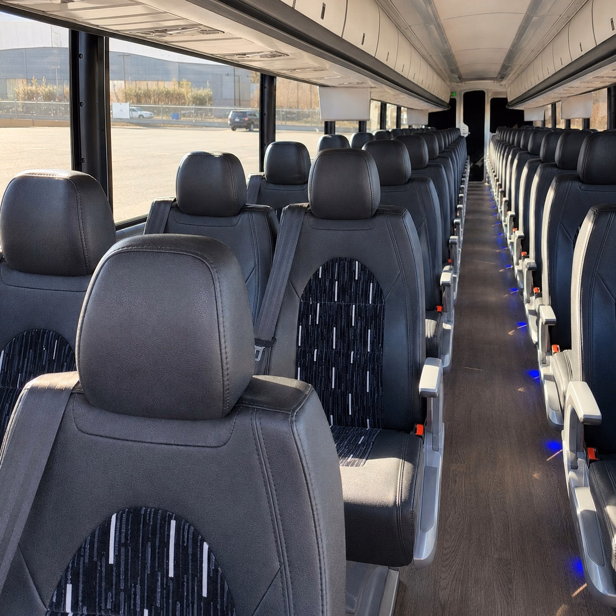 a charter bus makes tailgating and fan group travel from union city effortless