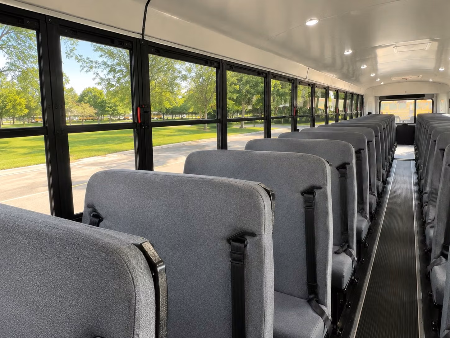 school bus interior