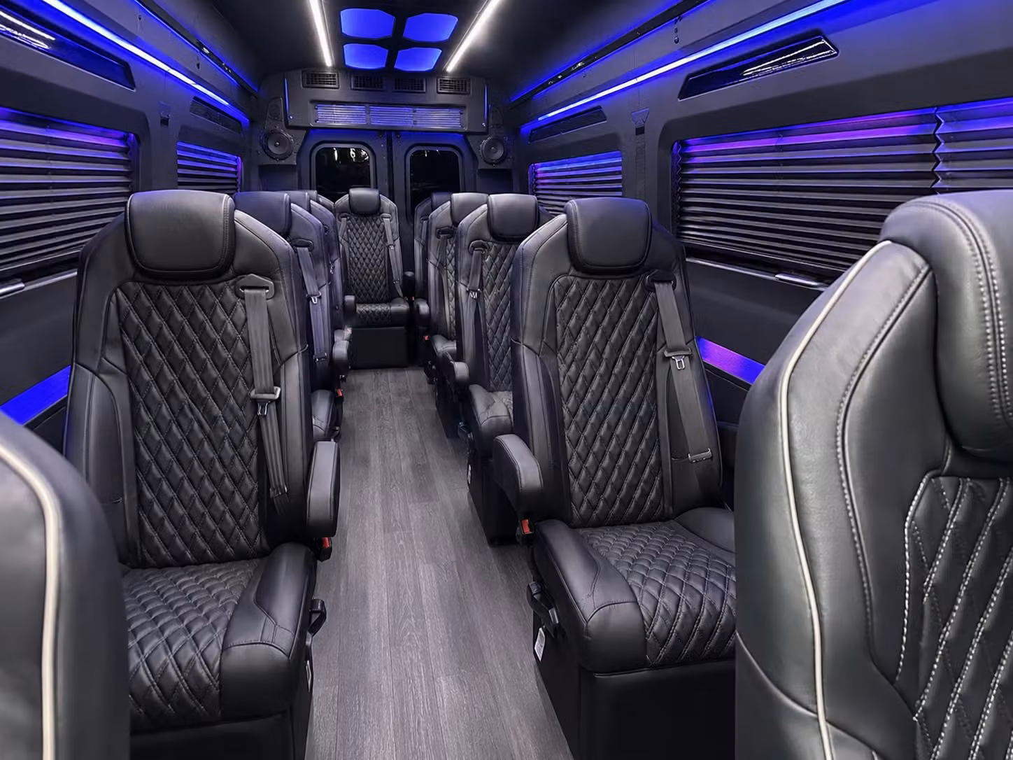 sprinter van with driver inside