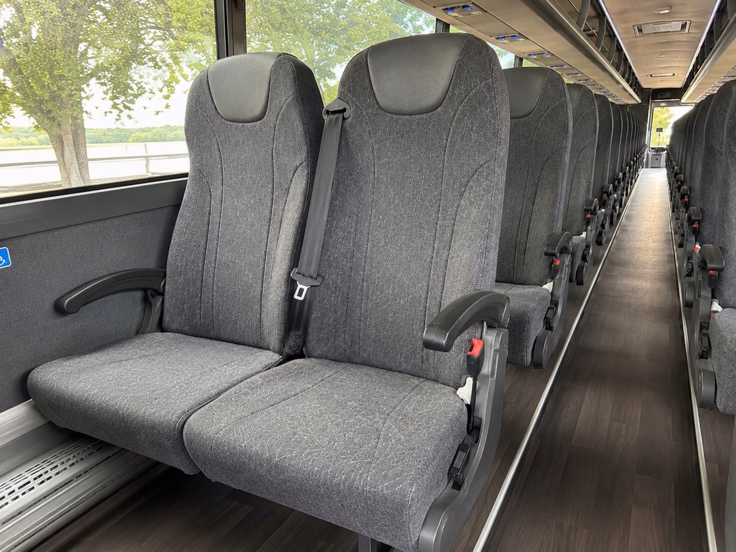 union city 56 passenger charter bus rental