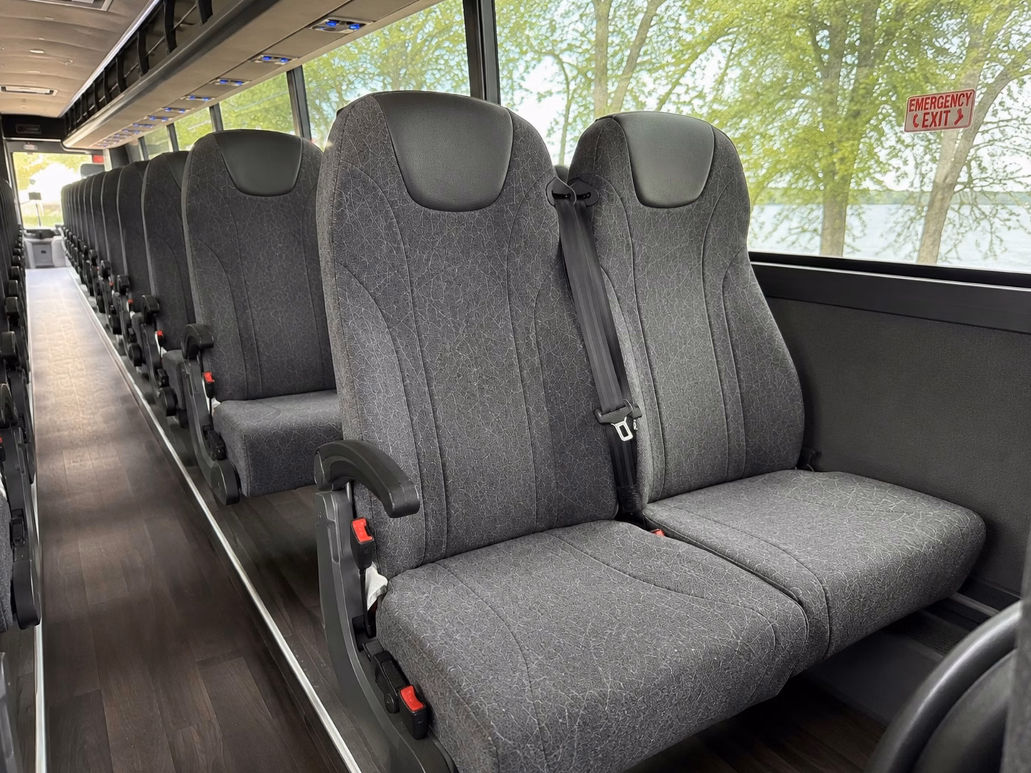 union city charter bus inside